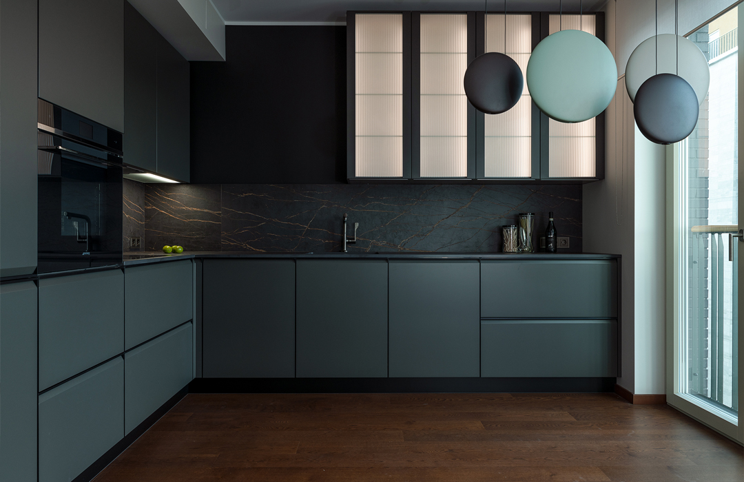 Antracite look and luxury atmosphere for Profili - Meson’s Cucine